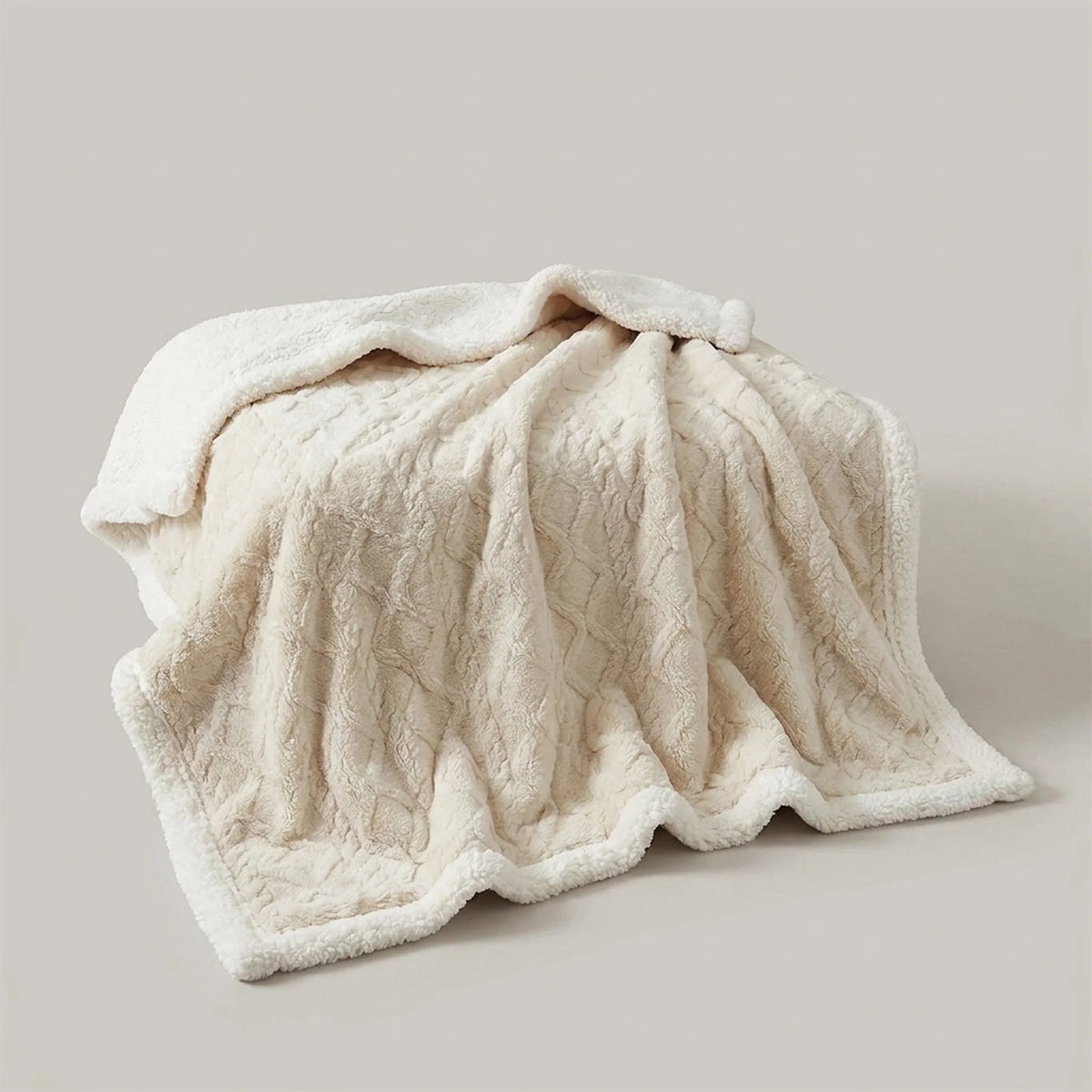 Fleece Blanket Reversible Ultra Soft Lightweight