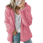 Fleece Coat Teddy Fleece Full Zipper Side Pockets