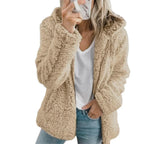 Fleece Coat Teddy Fleece Full Zipper Side Pockets