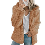 Fleece Coat Teddy Fleece Full Zipper Side Pockets