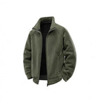 Fleece Jacket Double-Layer Teddy Lining High Stand-Up Collar