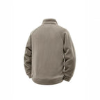 Fleece Jacket Double-Layer Teddy Lining High Stand-Up Collar