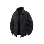 Fleece Jacket Double-Layer Teddy Lining High Stand-Up Collar