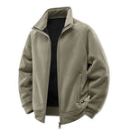Fleece Jacket Double-Layer Teddy Lining High Stand-Up Collar