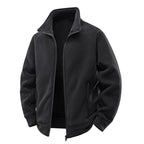 Fleece Jacket Double-Layer Teddy Lining High Stand-Up Collar