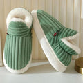 Fleece Slippers Ankle-High Non-Slip & Cushioned Sole