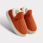 Fleece Slippers Ankle-High Non-Slip & Cushioned Sole