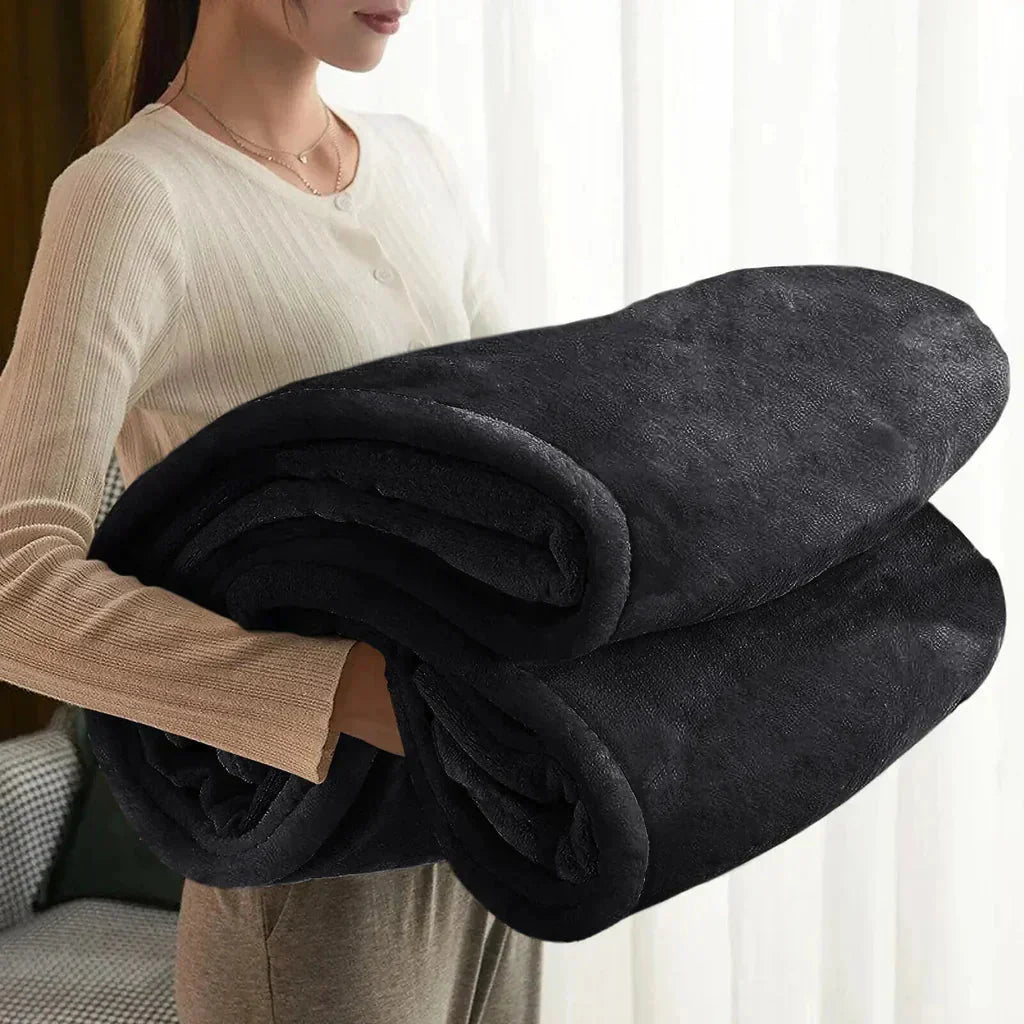 Fleece Throw Blanket Extra-Soft Plush Machine Washable & Lightweight