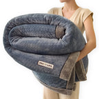 Fleece Throw Blanket Soft Polyester Patchwork Machine Washable