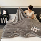 Fleece Throw Blanket Soft Polyester Patchwork Machine Washable