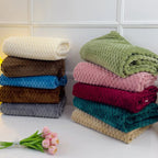 Fleece Throw Blanket Ultra-Soft Microfiber Lightweight & Warm