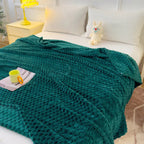 Fleece Throw Blanket Ultra-Soft Microfiber Lightweight & Warm
