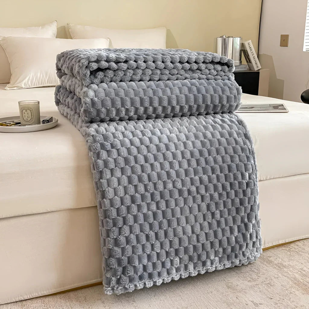 Fleece Throw Soft Breathable Machine Washable