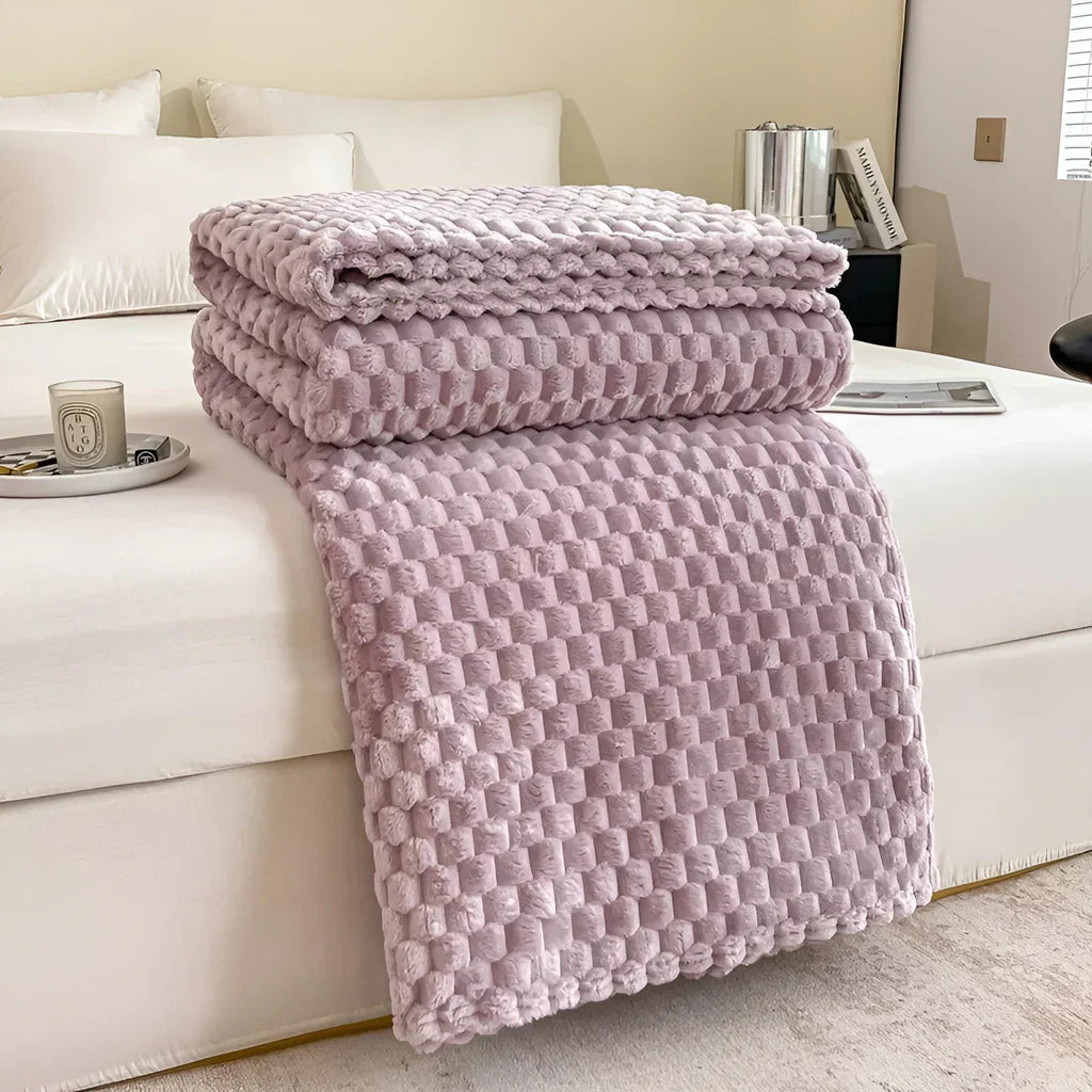 Fleece Throw Soft Breathable Machine Washable