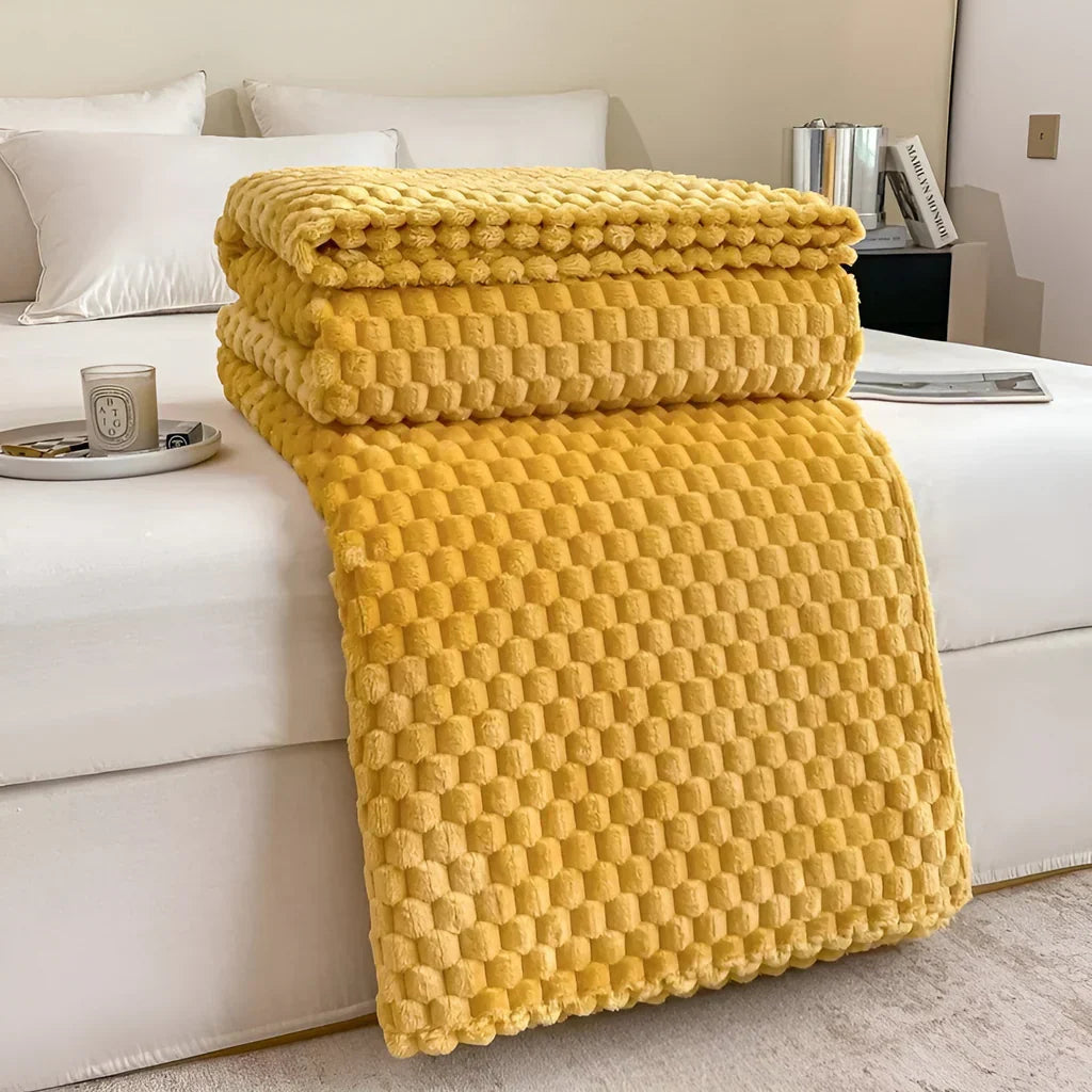 Fleece Throw Soft Breathable Machine Washable