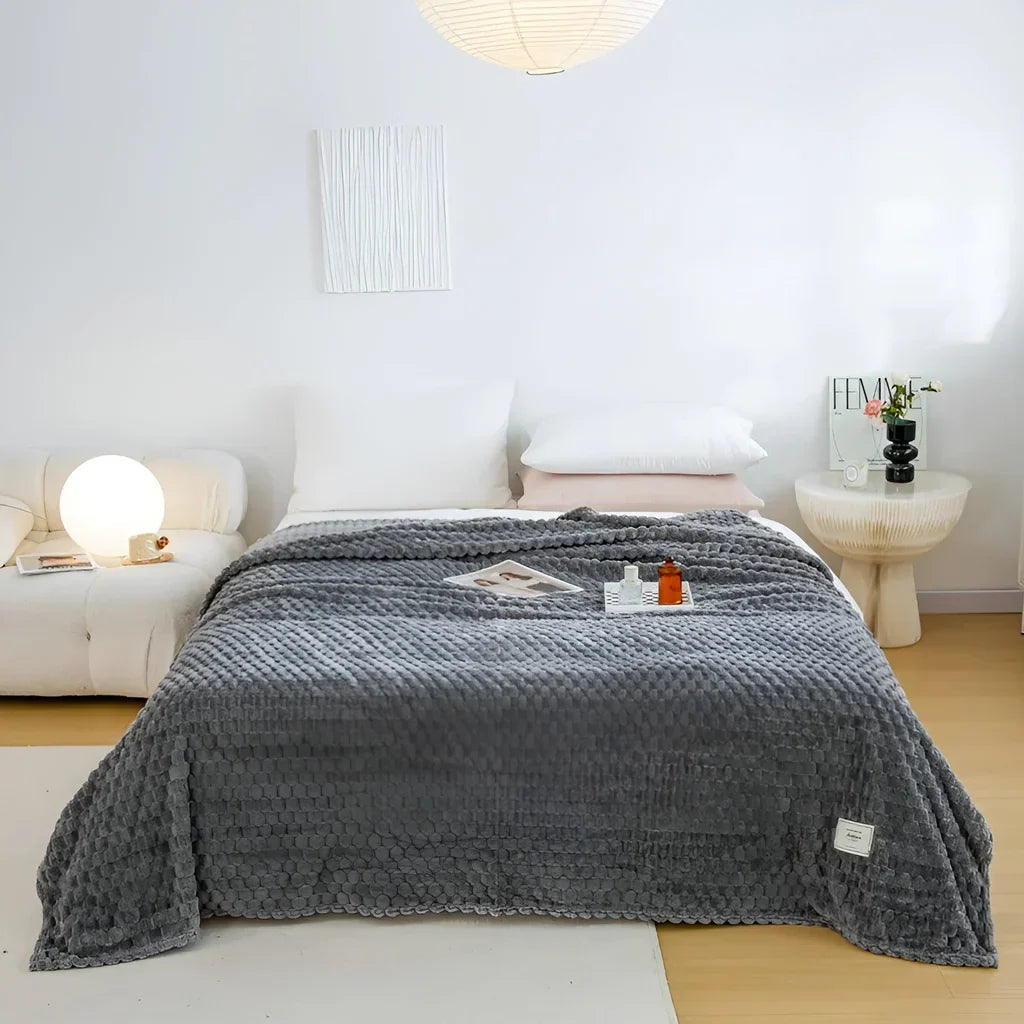 Fleece Throw Soft Breathable Machine Washable