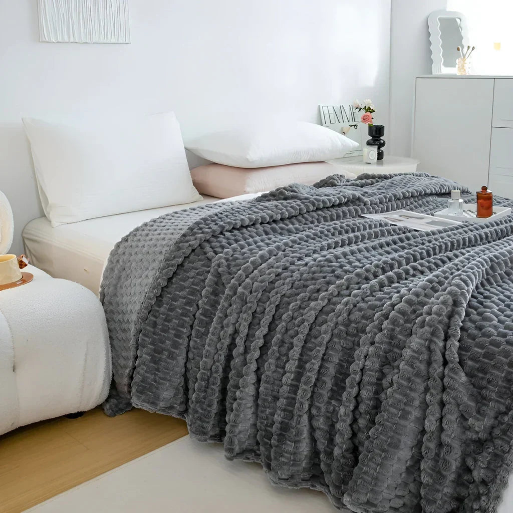Fleece Throw Soft Breathable Machine Washable