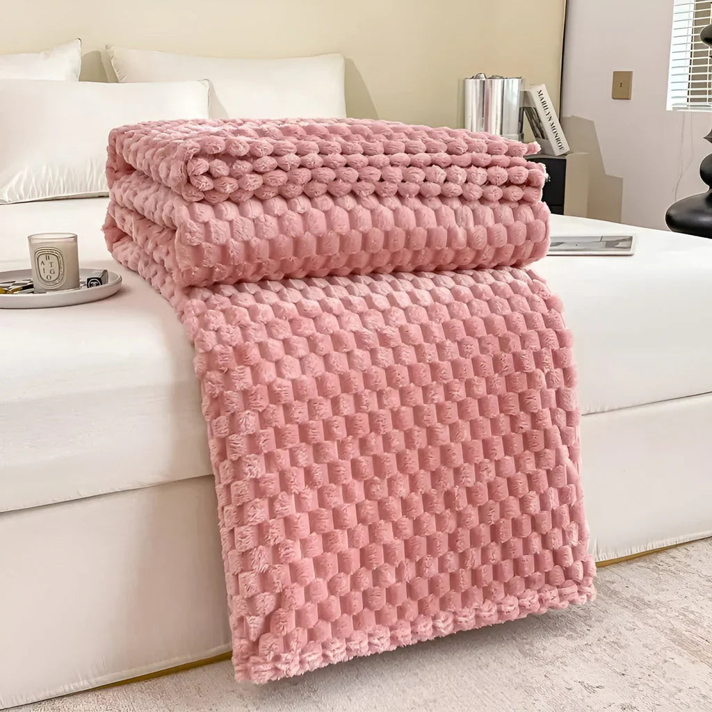 Fleece Throw Soft Breathable Machine Washable