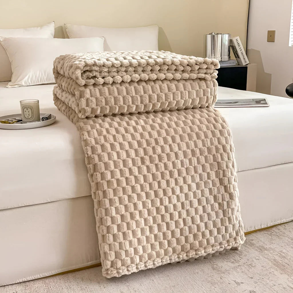 Fleece Throw Soft Breathable Machine Washable