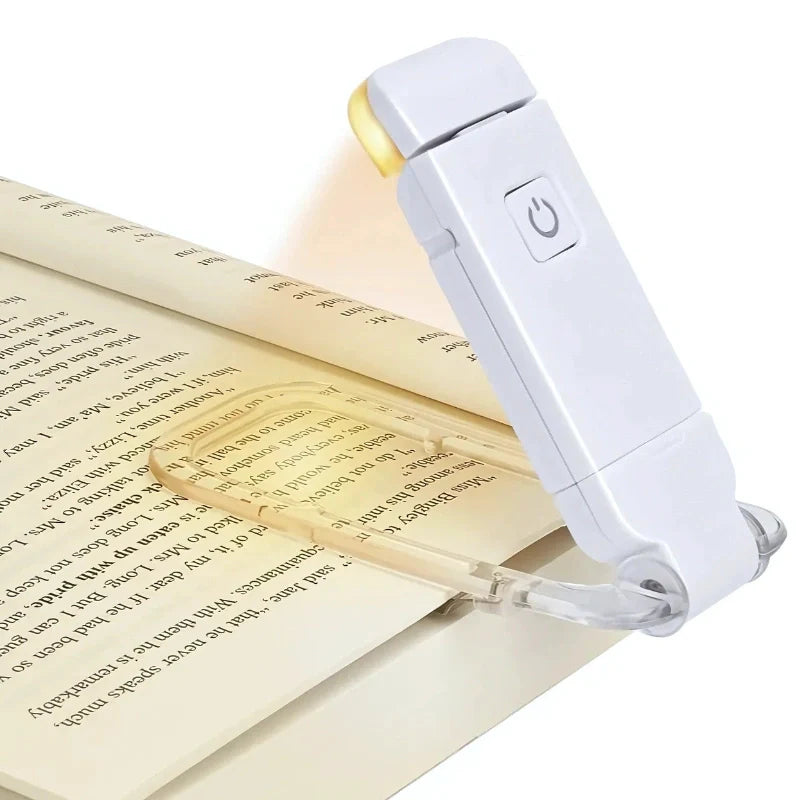 Flexible Clip & Dimmable Reading Light (USB Rechargeable)