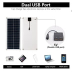 Flexible Solar Panel 30W Monocrystalline Dual USB