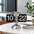 Flip Clock Retro 12 Hour Stainless Steel
