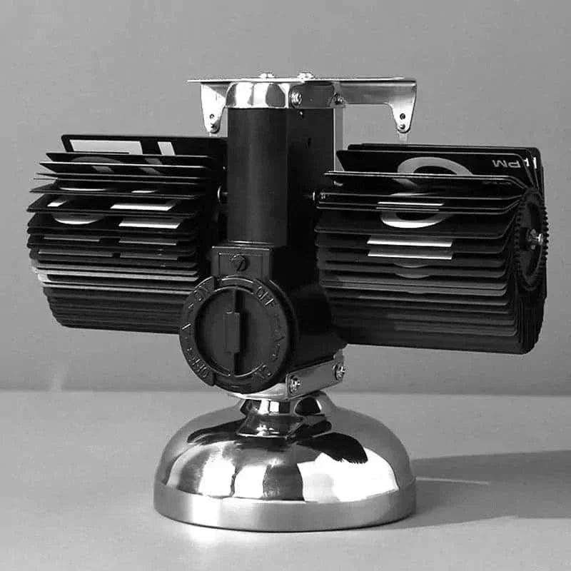 Flip Clock Retro 12 Hour Stainless Steel