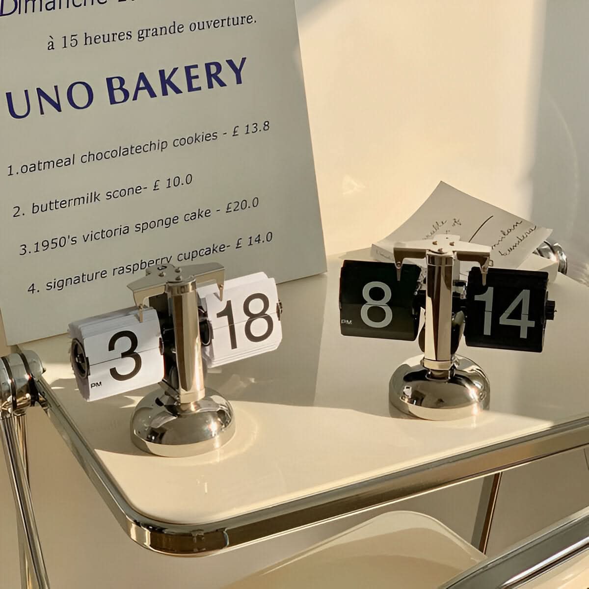 Flip Clock Retro Automatic & Silent Large Readable Digits