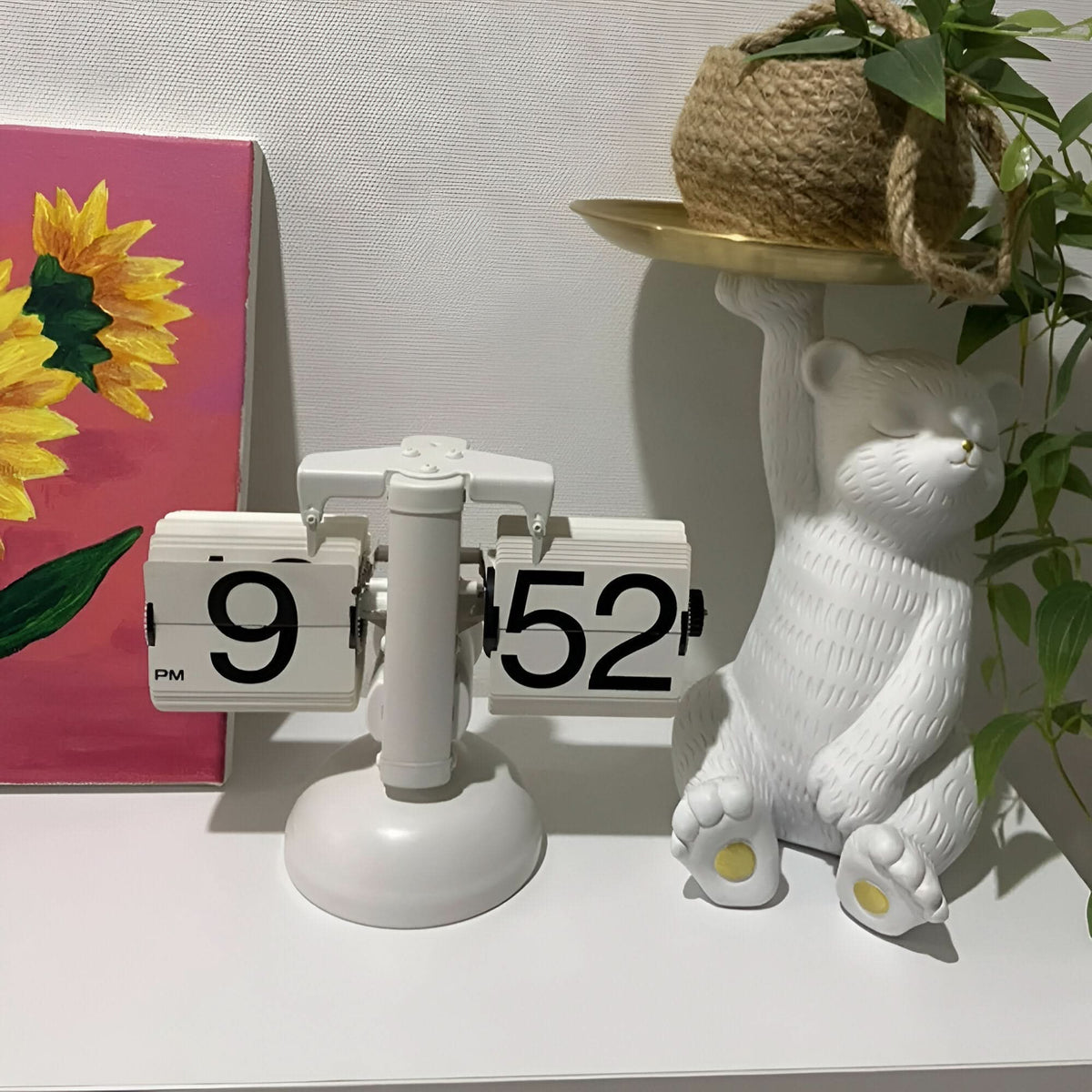 Flip Clock Retro Automatic & Silent Large Readable Digits