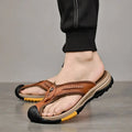 Flip Flops Closed Toe Non-Slip Rubber Sole Cushioned Footbed