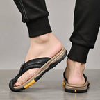 Flip Flops Closed Toe Non-Slip Rubber Sole Cushioned Footbed