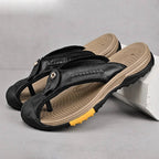 Flip Flops Closed Toe Non-Slip Rubber Sole Cushioned Footbed