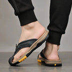 Flip Flops Closed Toe Non-Slip Rubber Sole Cushioned Footbed