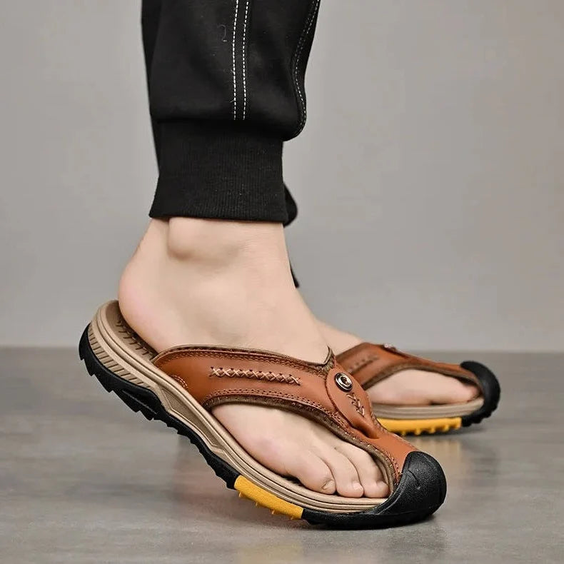 Flip Flops Closed Toe Nonslip Rubber Sole