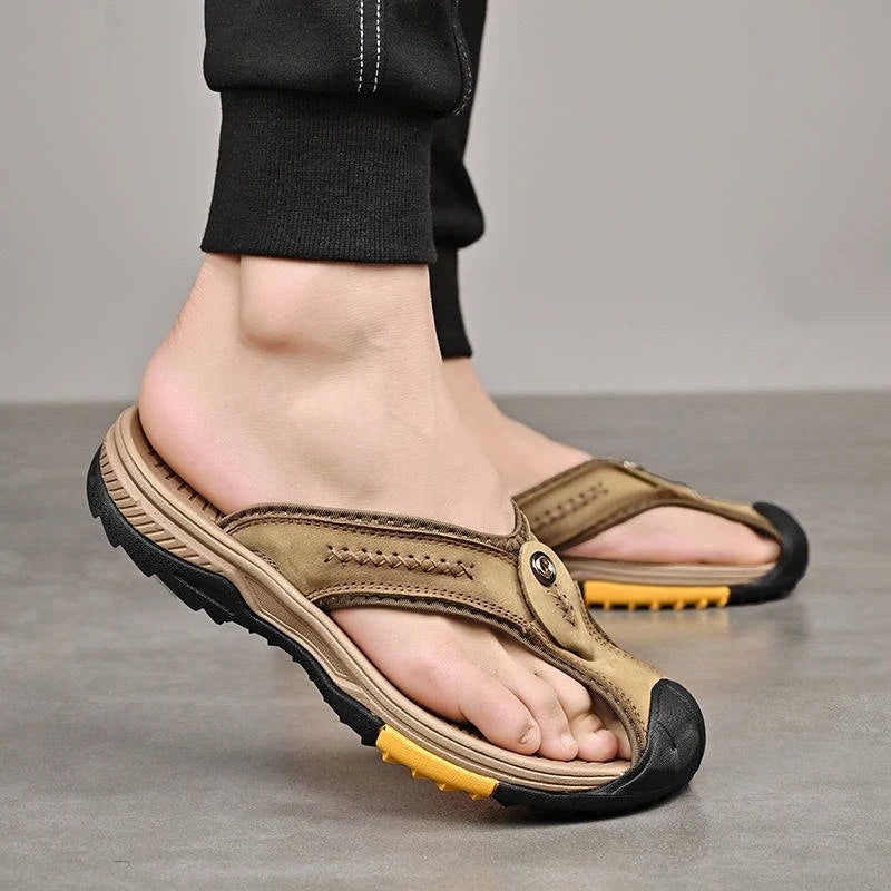Flip Flops Closed Toe Nonslip Rubber Sole