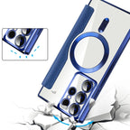 Flip Phone Case Magnetic RFID Blocking Ring Holder