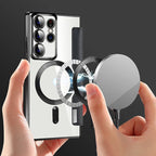Flip Phone Case Magnetic RFID Blocking Ring Holder