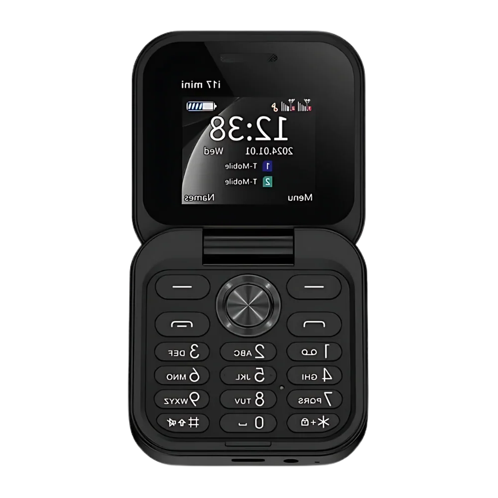 Flip Phone Dual-SIM Pocket-Sized All-Day Battery