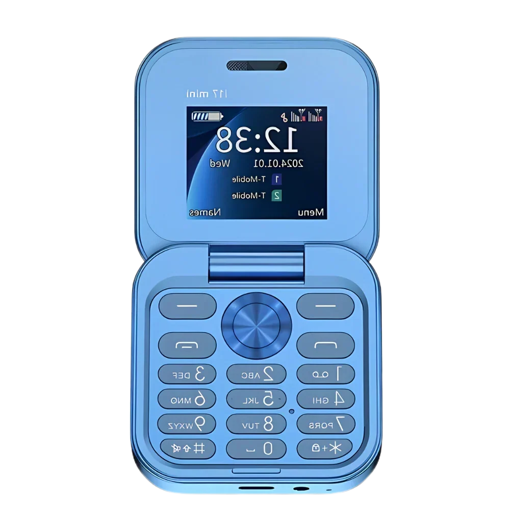 Flip Phone Dual-SIM Pocket-Sized All-Day Battery