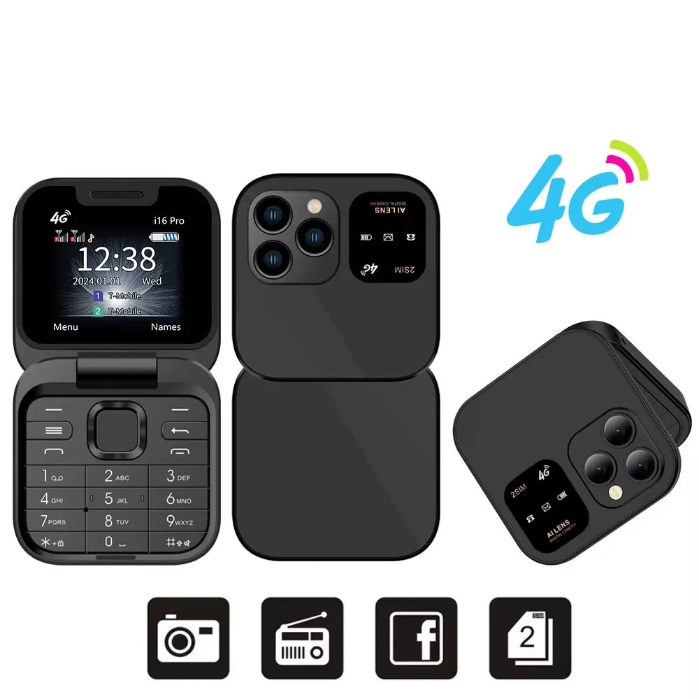 Flip Phone Large Easy-Read Screen & Loud Speaker