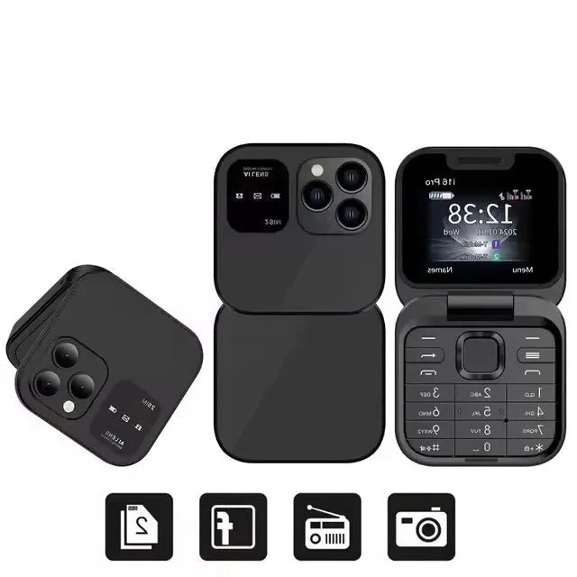 Flip Phone Large Screen & Loud Speaker Extended Battery
