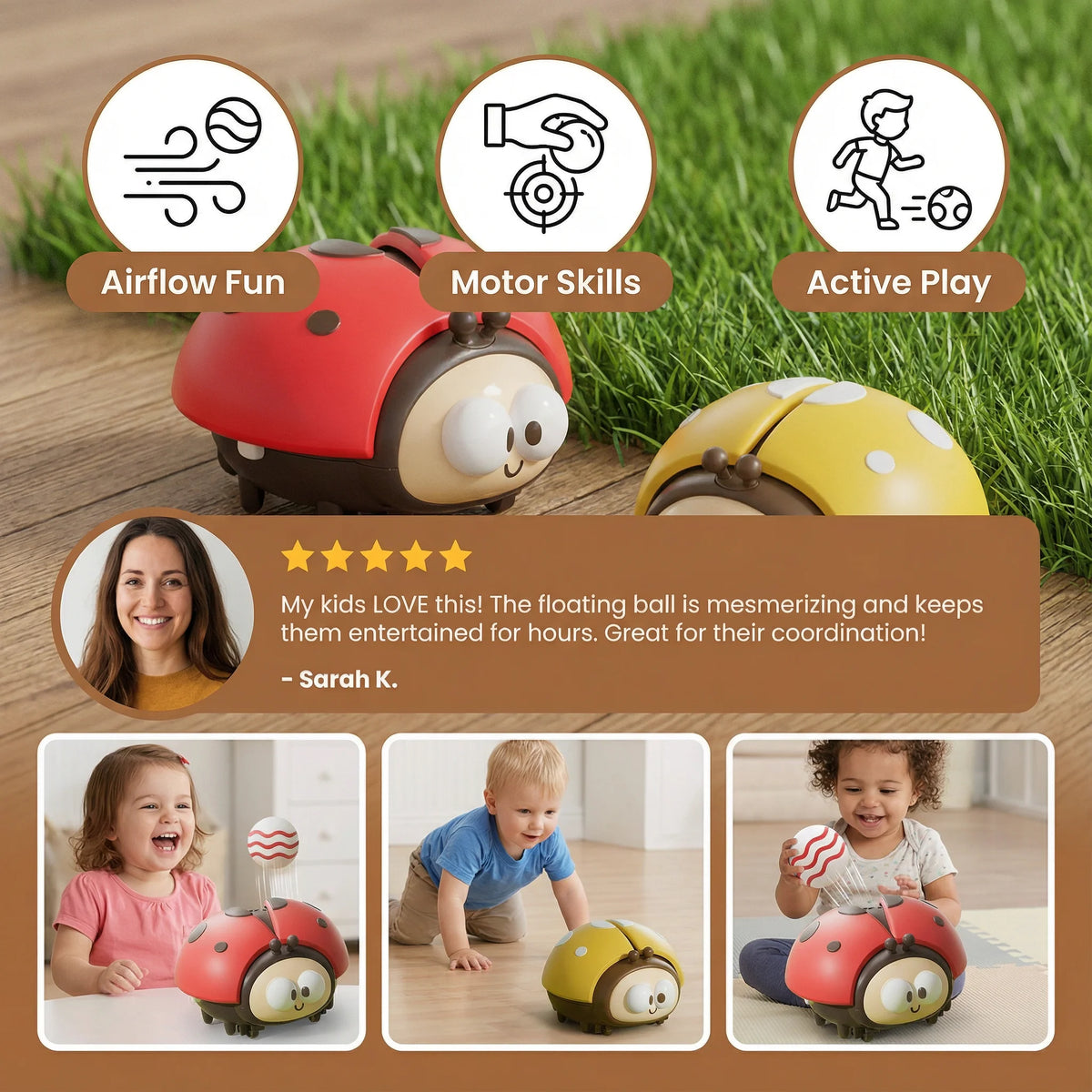 Floating Balloon Toy Single Button Battery Operated