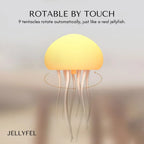 Floating Jellyfish Lamp Color-Changing LED USB-C Rechargeable & Remote