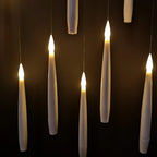 Floating LED Candle Set Flameless Wand Remote