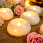 Floating LED Tea Candles Water-Activated Flameless Set of 12