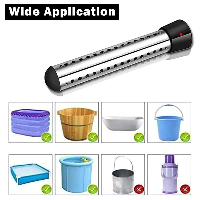 Floating Pool Heater 3000W Fast Heating Stainless Steel