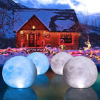 Floating Pool Light Solar Moon Design Weighted Base