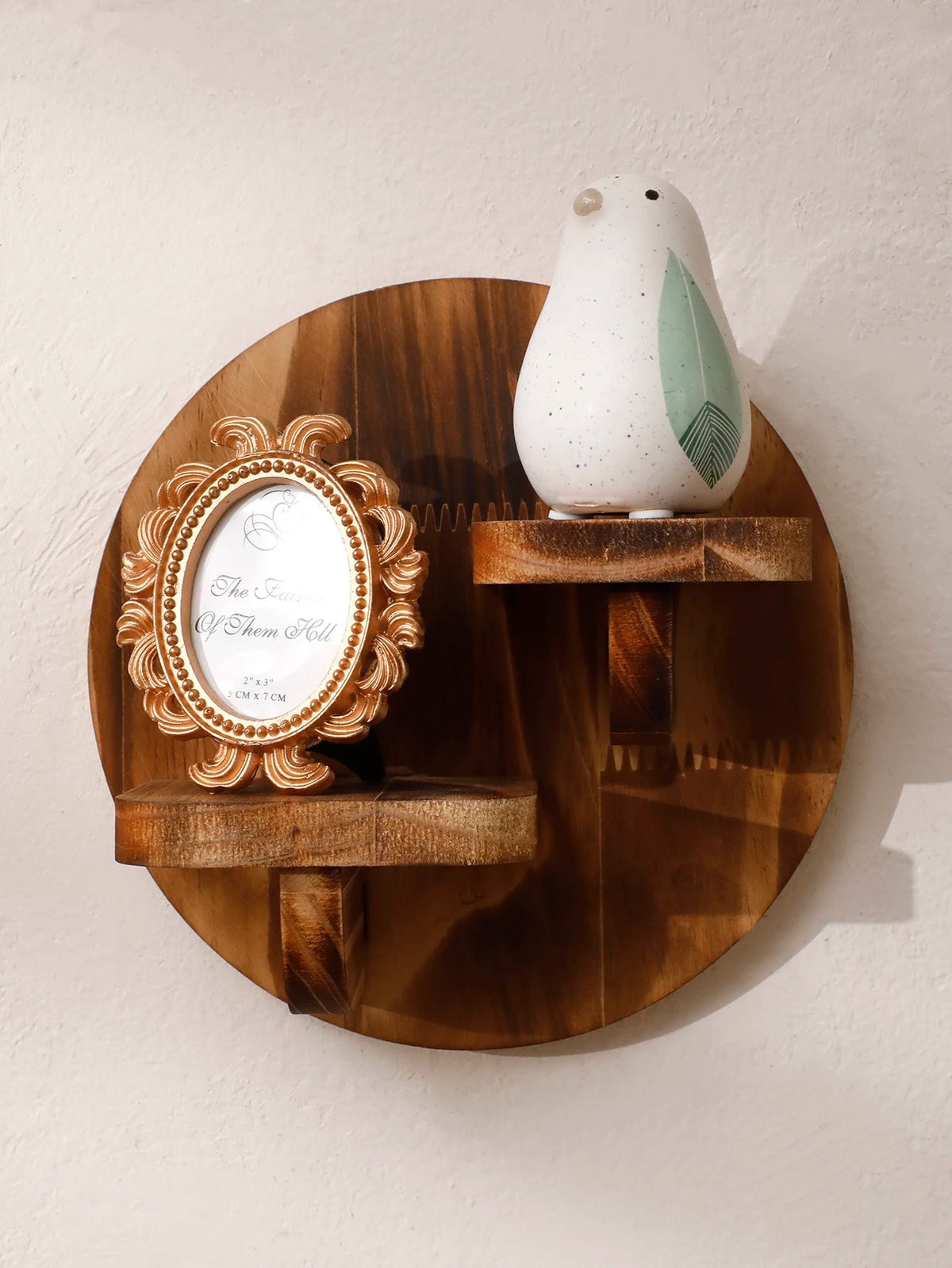 Floating Shelf Solid Wood Wall-Mounted Space-Saving