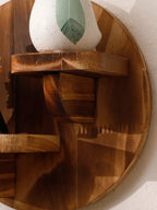 Floating Shelf Solid Wood Wall-Mounted Space-Saving