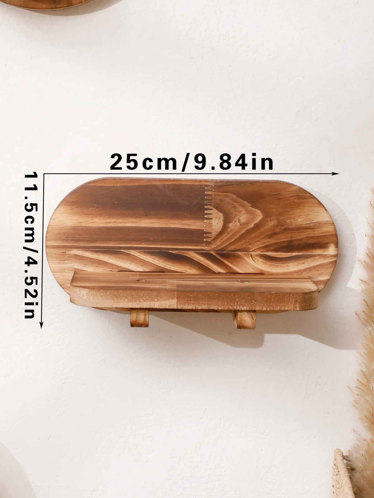 Floating Shelf Solid Wood Wall-Mounted Space-Saving